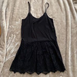 Alexis Dress Black lace bottom  size S